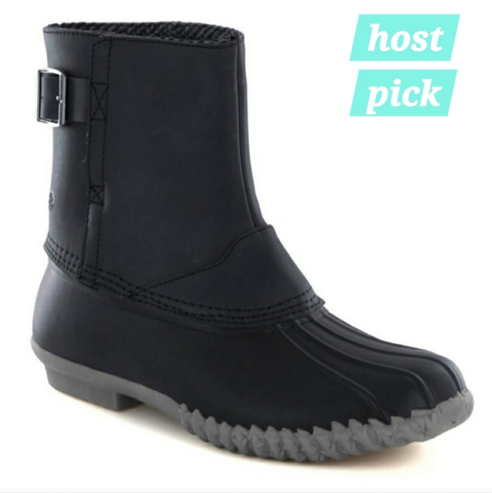 NORTHSIDE THINSULATE BLACK LEATHER BOOTS 200 GRAM